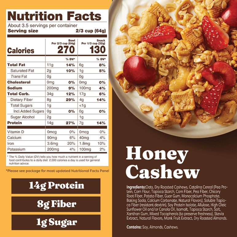 Honey Cashew Granola - Clean Style
