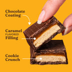 Sea Salt Caramel Chocolate Cookie Bars - Fresh Style