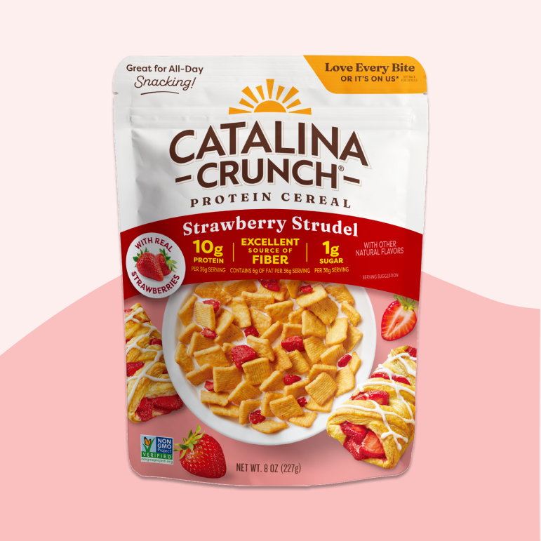 Strawberry Strudel with Strawberries Cereal - Crisp Casual Cereal Assortment